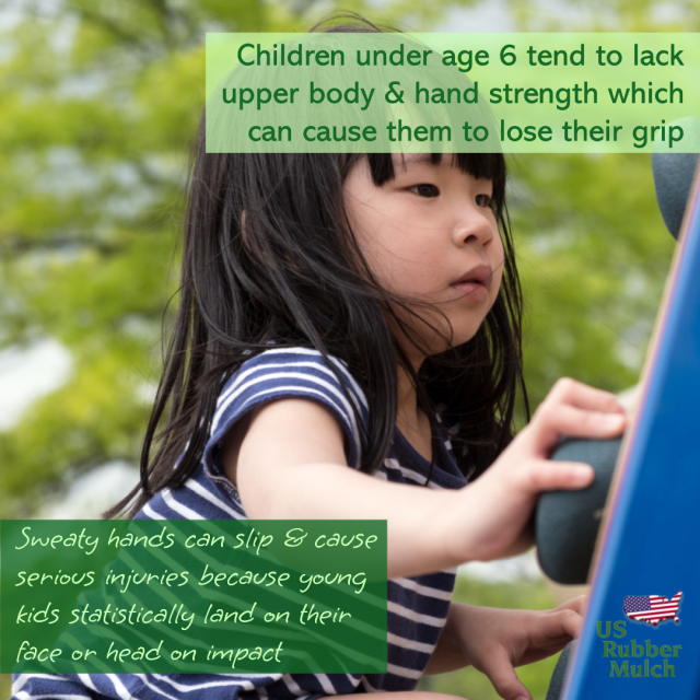 Climbing walls aren't good for under age 6